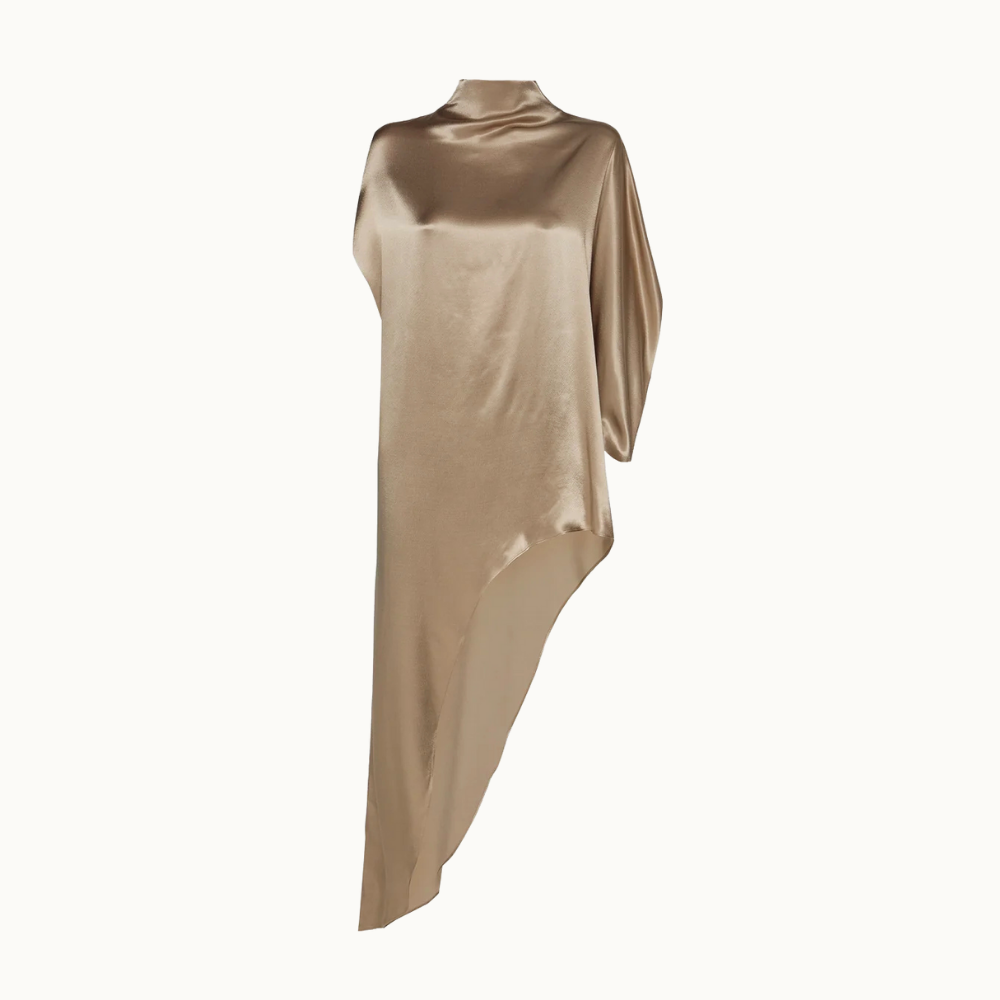 BLUSA KAFTAN ASSIMÉTRICA CETIM