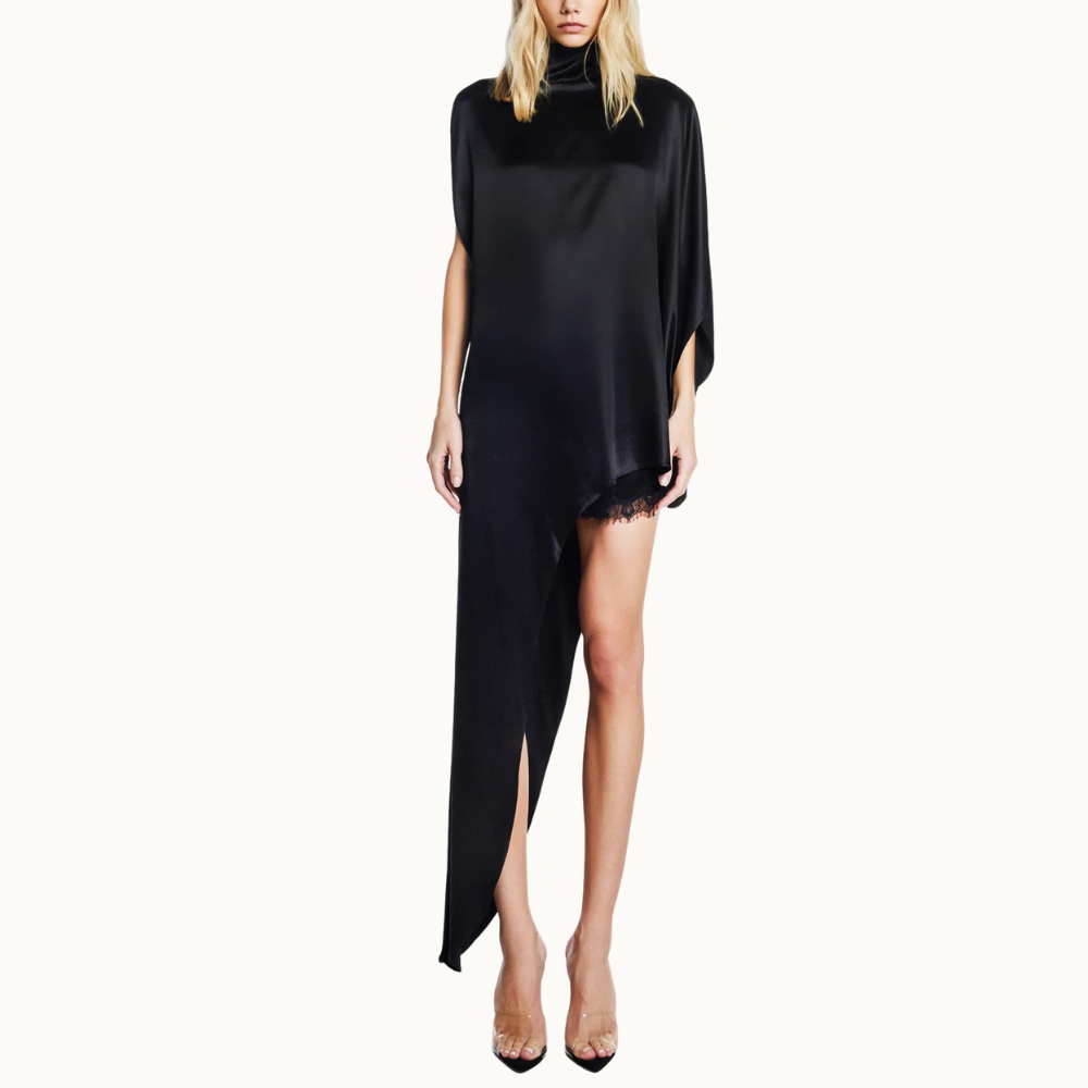 BLUSA KAFTAN ASSIMÉTRICA CETIM