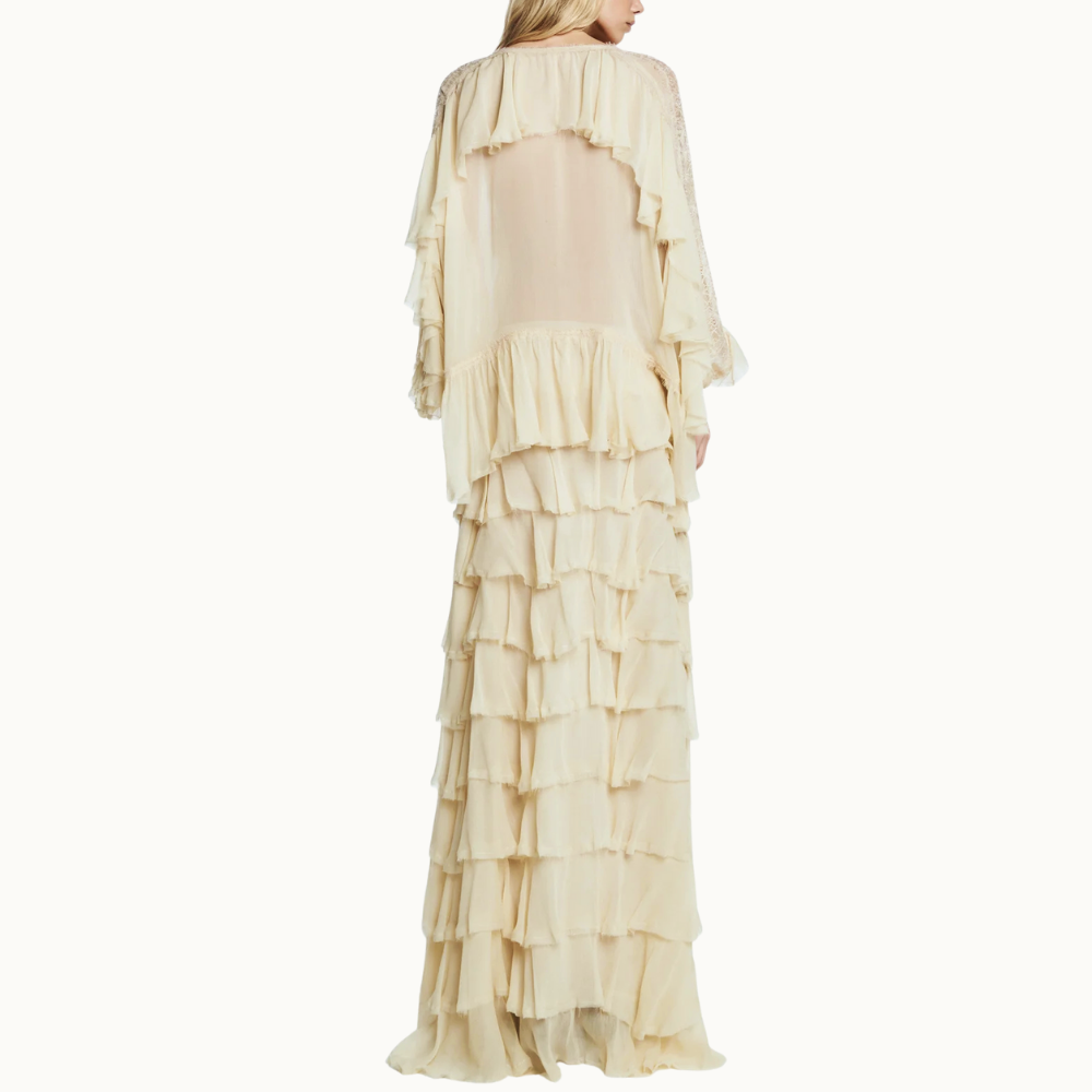 SAIA LONGA BABADOS CHIFFON