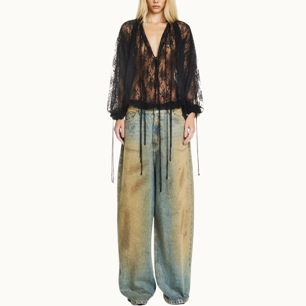 CALÇA JEANS PEDRAS
