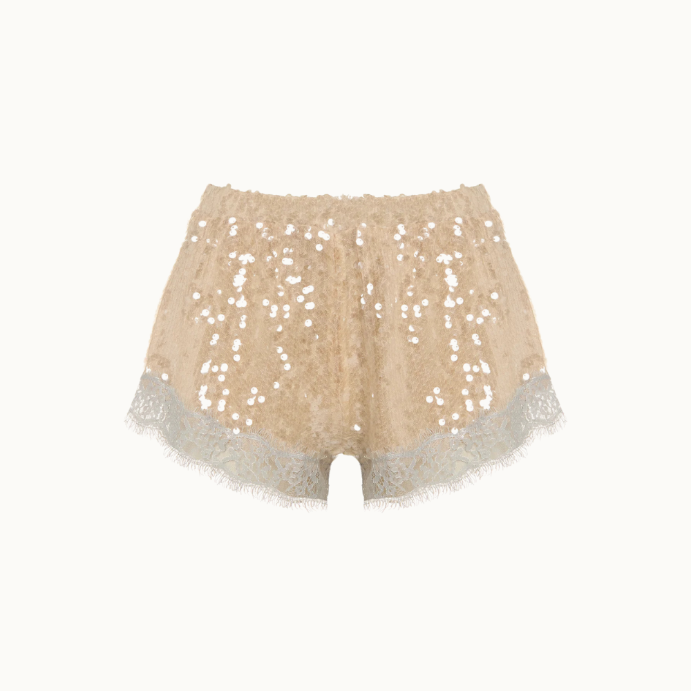 SHORTS ELÁSTICO CÓS PAETÊ RENDA