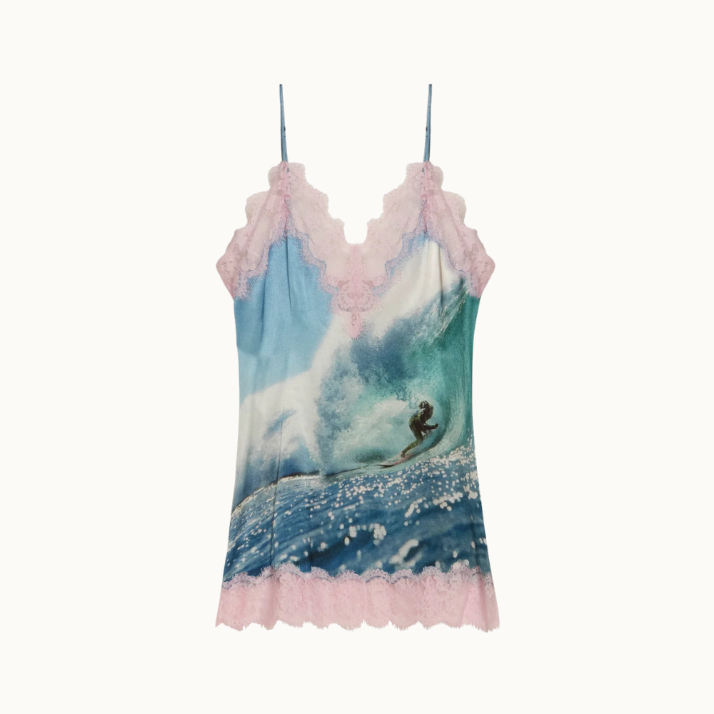 VESTIDO CURTO CETIM SURF