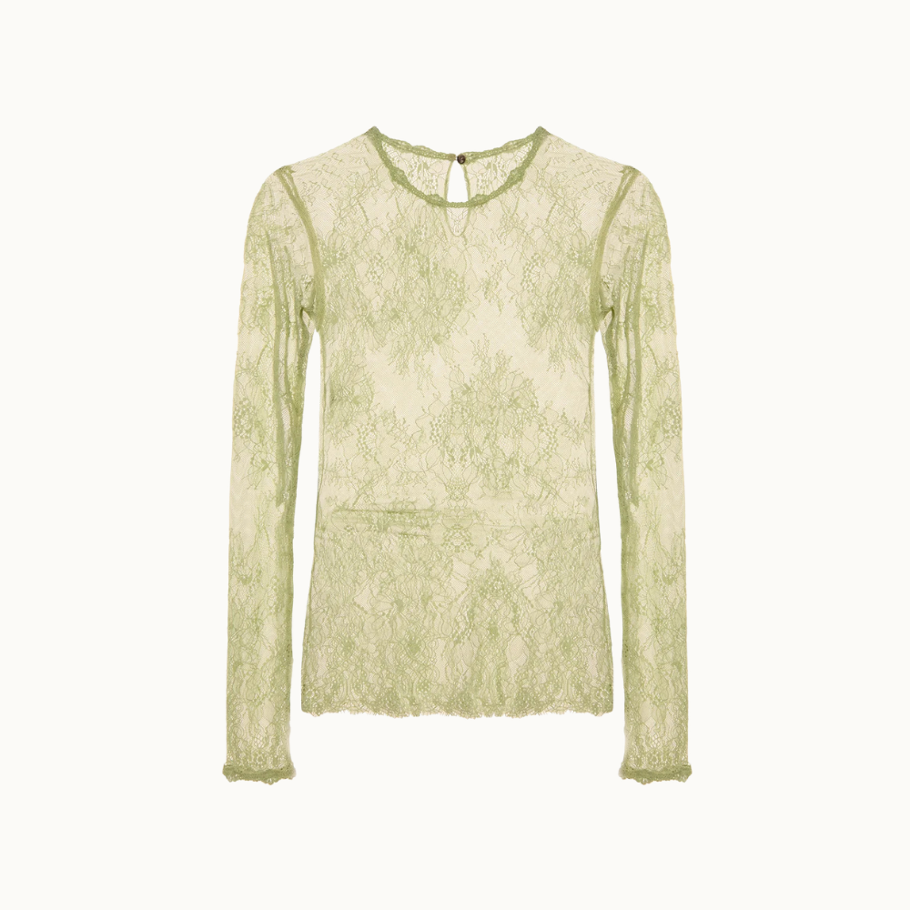 BLUSA MANGA LONGA RENDA