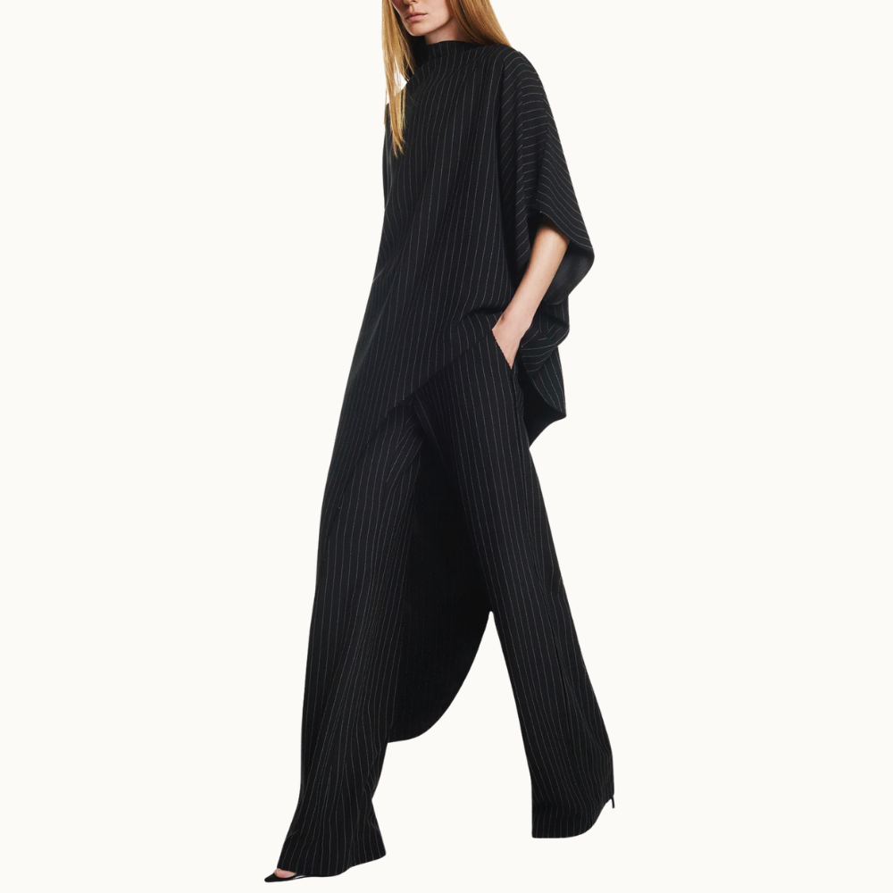 BLUSA KAFTAN ASSIMÉTRICA A FIO HEAVY PATOU RISCA DE GIZ