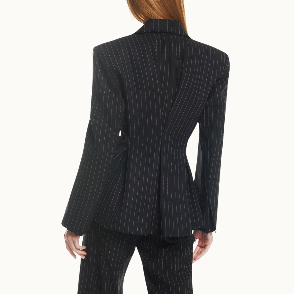 BLAZER ALFAIATARIA ACINTURADO A FIO HEAVY PATOU RISCA DE GIZ