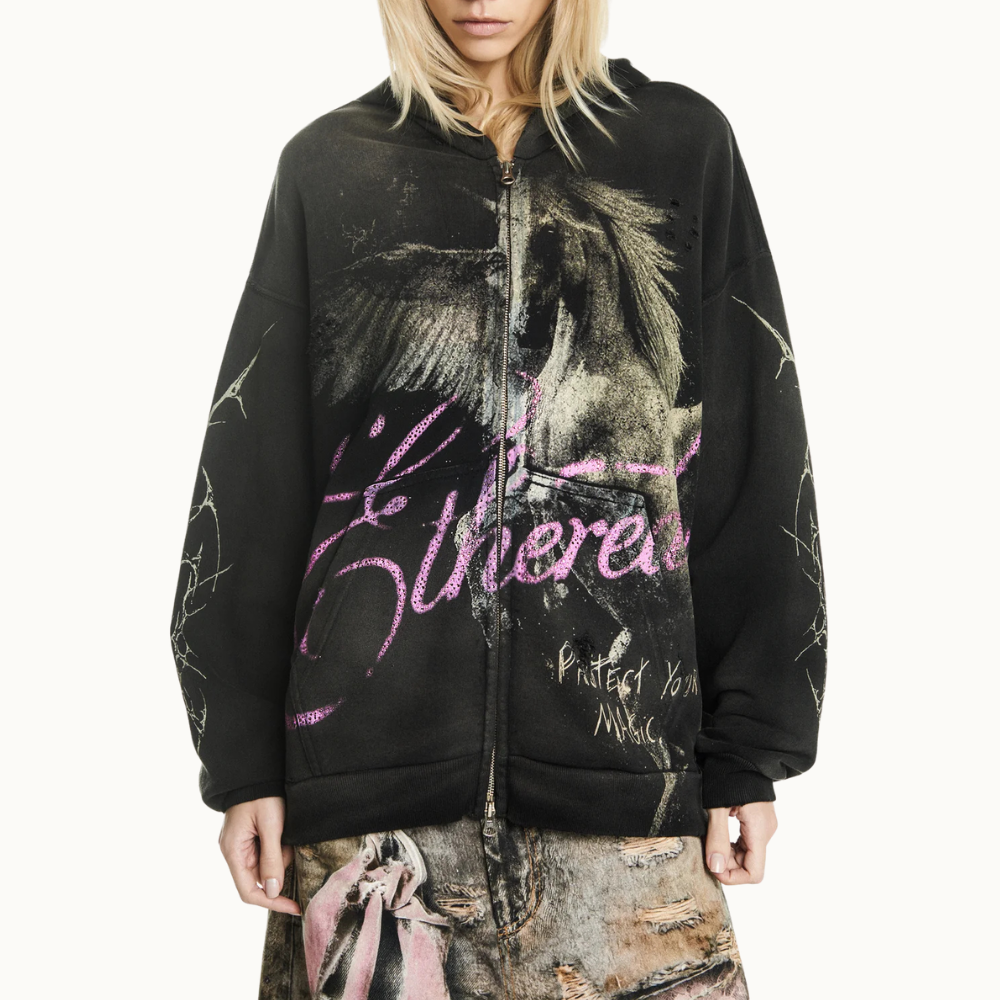 BLUSA MOLETOM ZÍPER CAPUZ PEGASUS