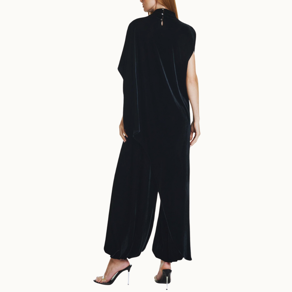 BLUSA KAFTAN ASSIMÉTRICA VELUDO
