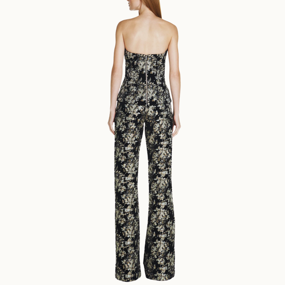 CALÇA ALFAIATARIA JACQUARD FLORAL