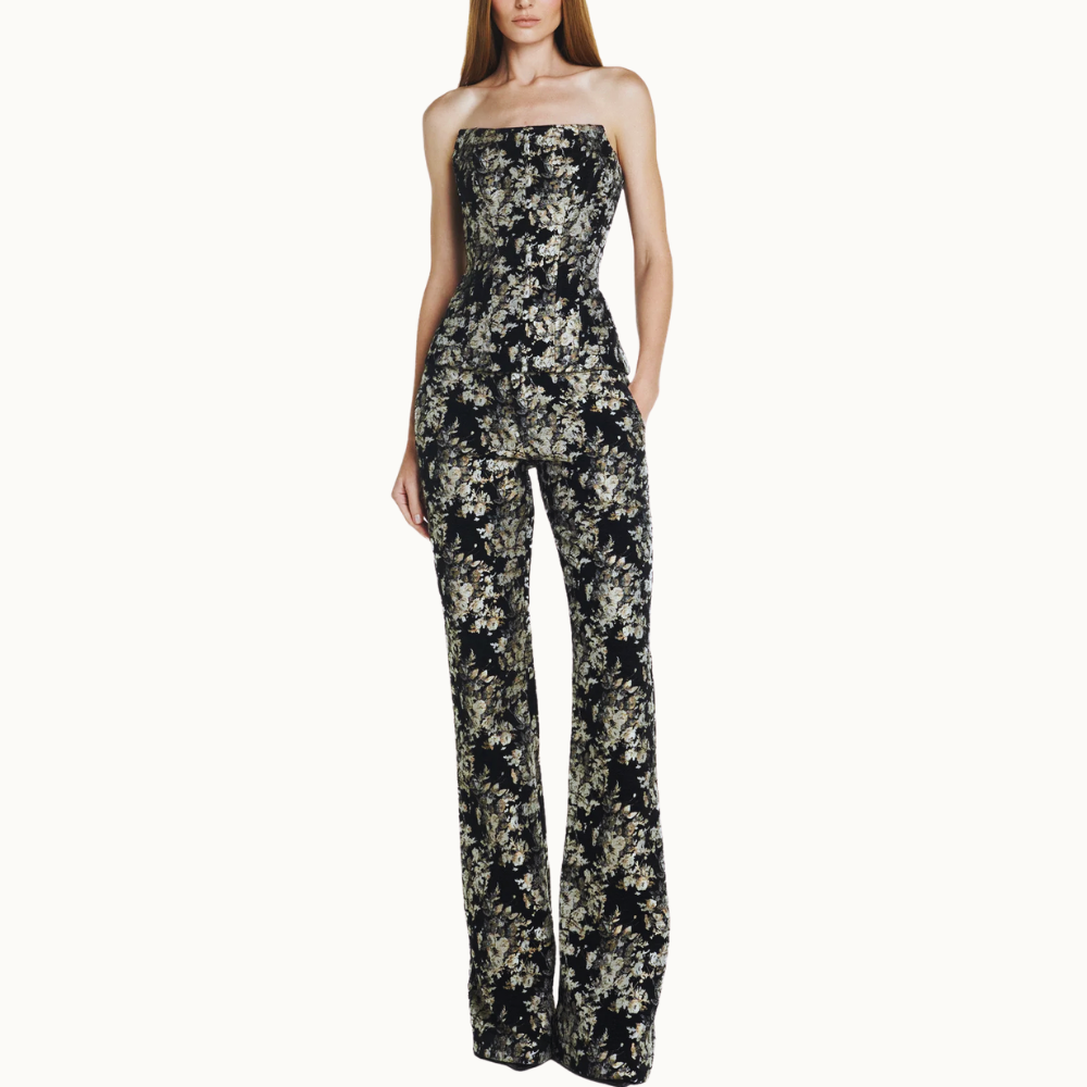 TOP CORSET JACQUARD FLORAL