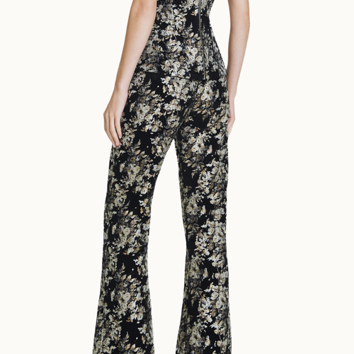 CALÇA ALFAIATARIA JACQUARD FLORAL