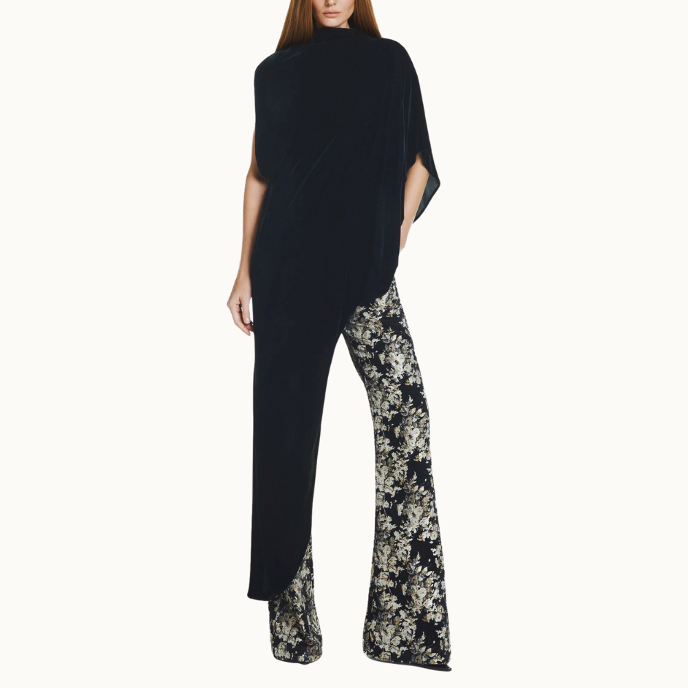BLUSA KAFTAN ASSIMÉTRICA VELUDO