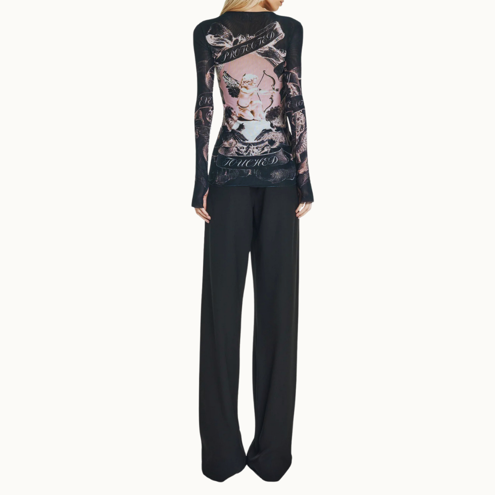 BLUSA MANGA LONGA TULE CUPIDO