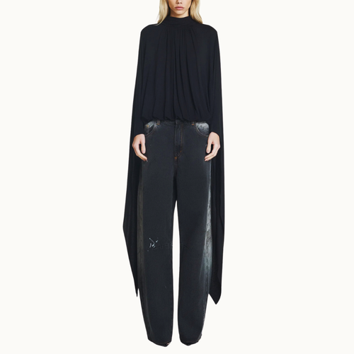 CALÇA JEANS MANCHAS BAGGY