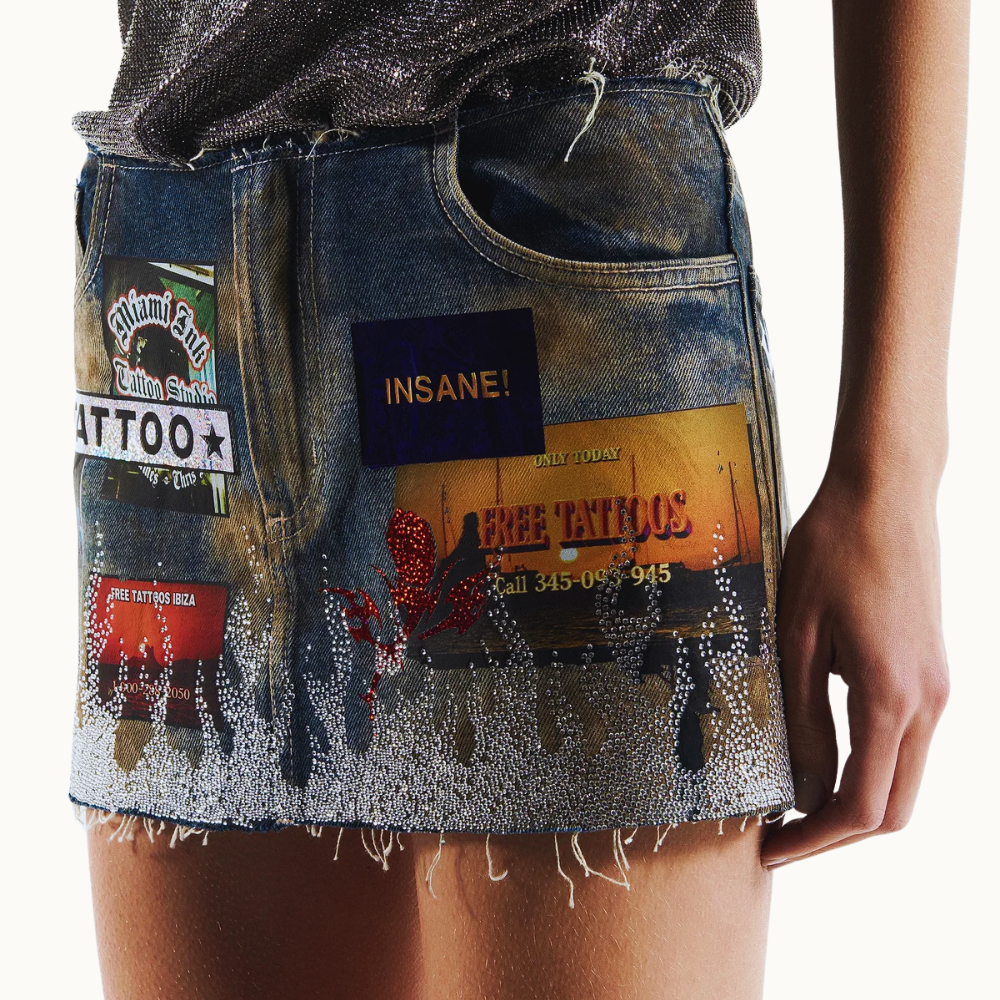 MINI SAIA JEANS TATTOO SUMMER