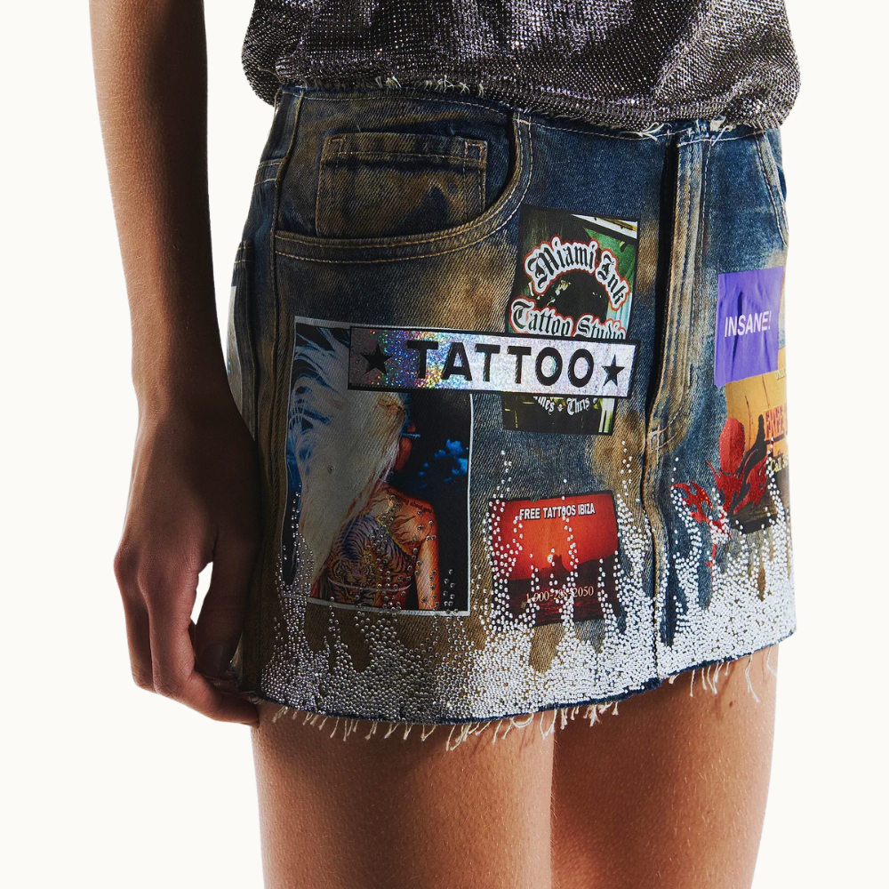 MINI SAIA JEANS TATTOO SUMMER