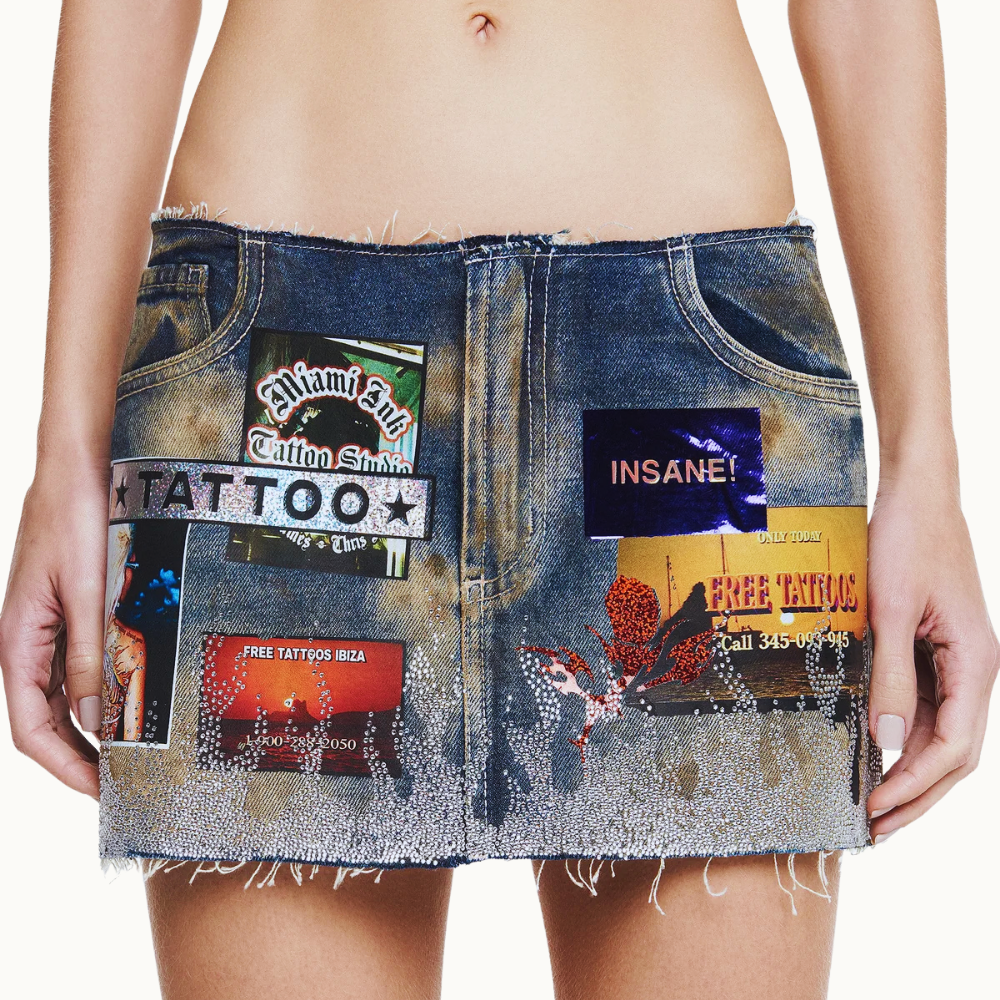 MINI SAIA JEANS TATTOO SUMMER