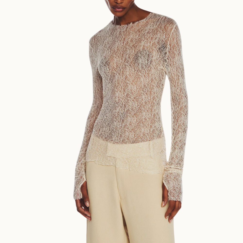 BLUSA MANGA LONGA RENDA
