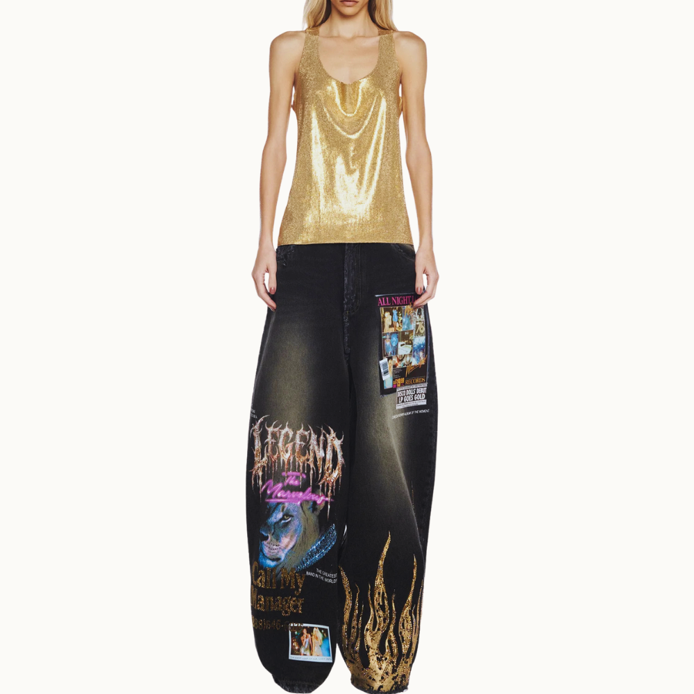 REGATA MALHA LUREX PEDRAS
