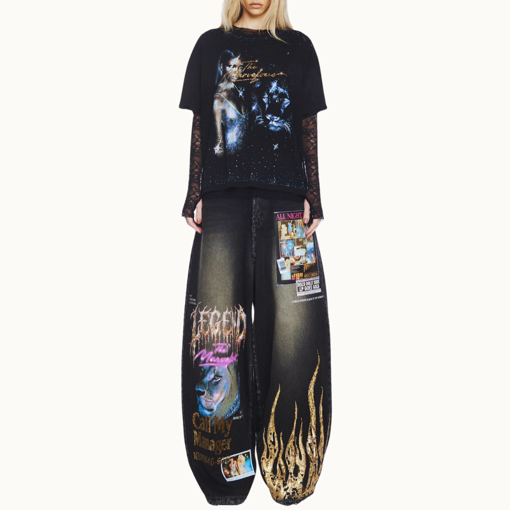 CAMISETA THE MARVELOUS WASHED BLACK