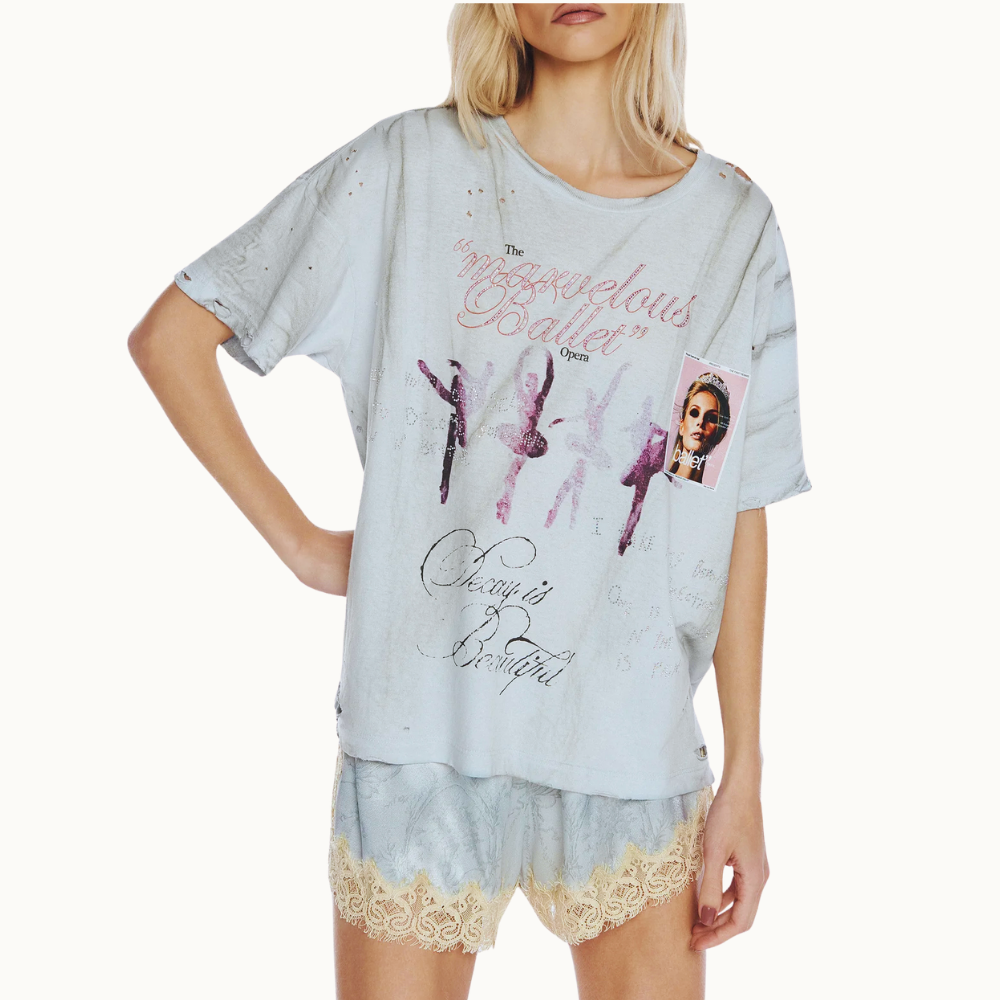 CAMISETA BALLET THE MARVELOUS AZUL