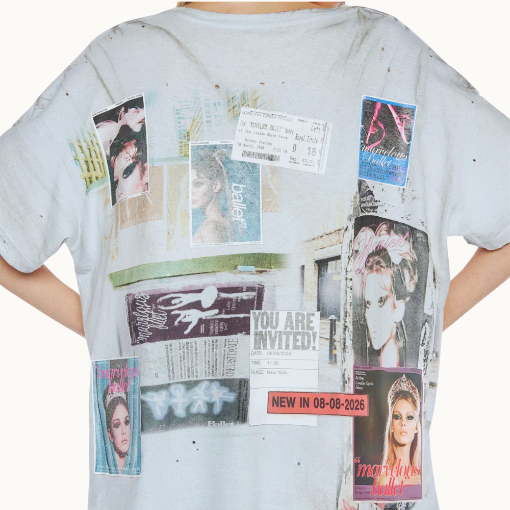 CAMISETA BALLET THE MARVELOUS AZUL
