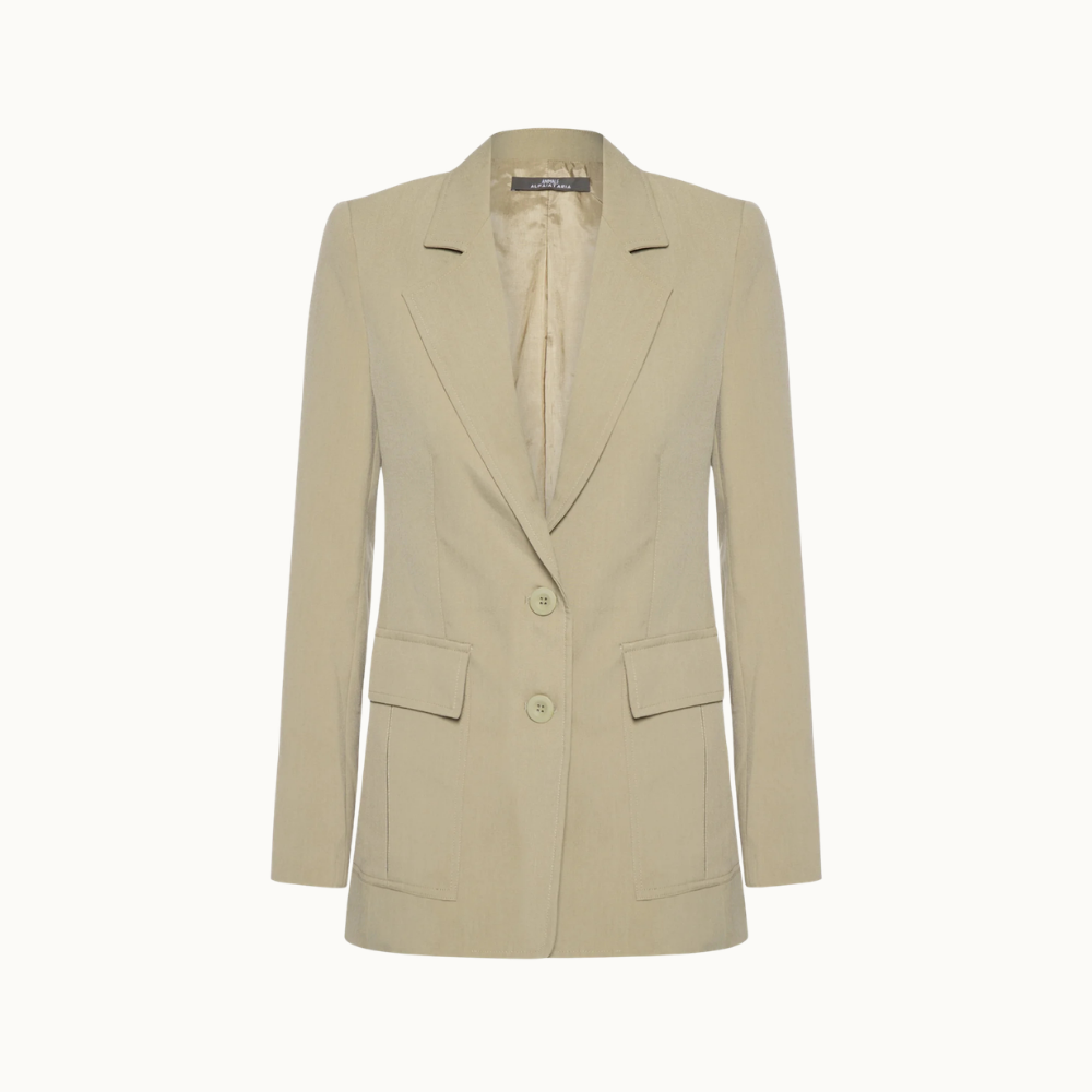 Blazer Bolsos Kaki