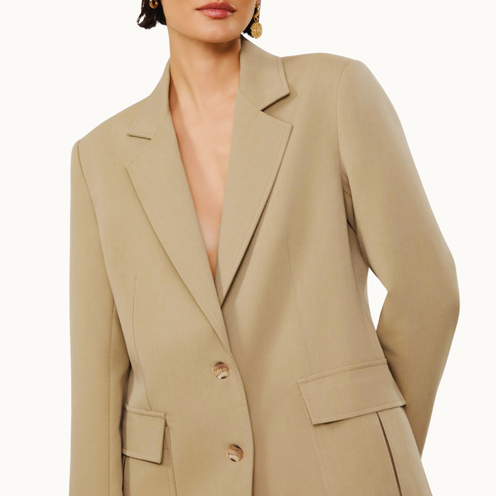 Blazer Bolsos Kaki