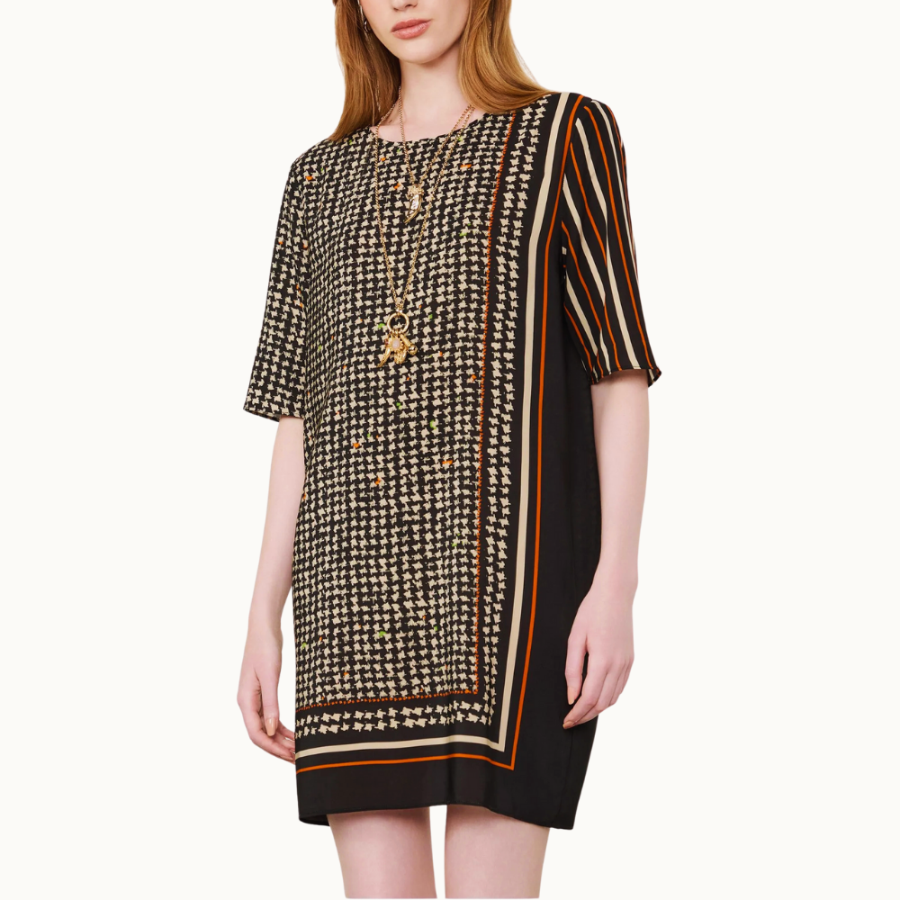 Vestido Curto Estampado