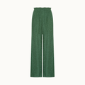 CALCA AMPLA JACQUARD ONCA VERDE