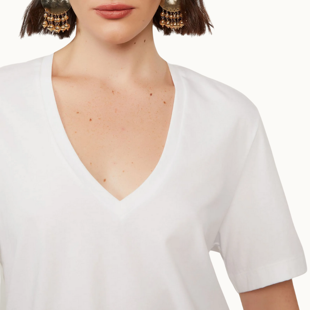 TSHIRT DECOTE V PIMA