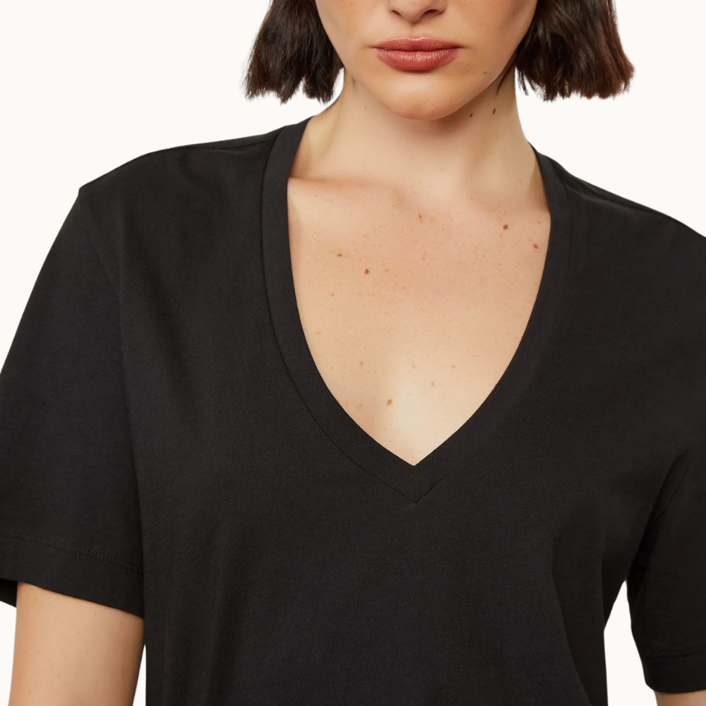 TSHIRT DECOTE V PIMA