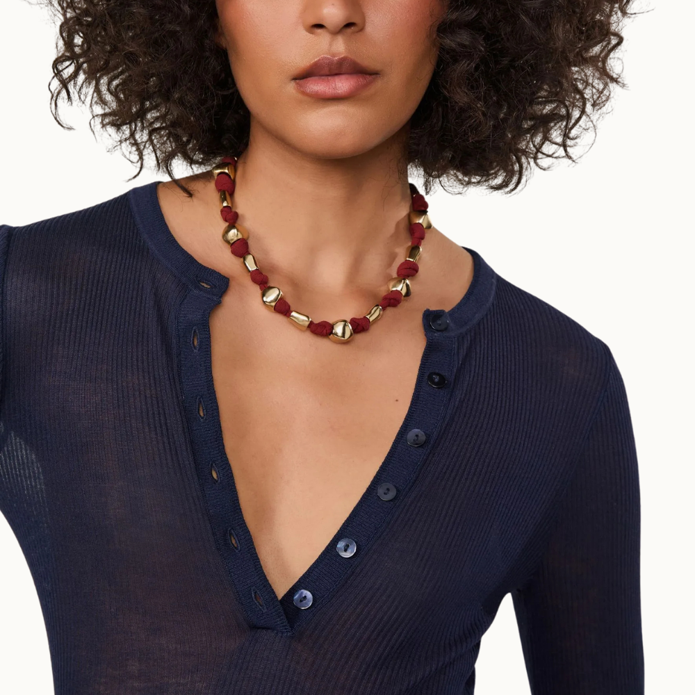 BLUSA MANGA LONGA CANELADO BOTAO