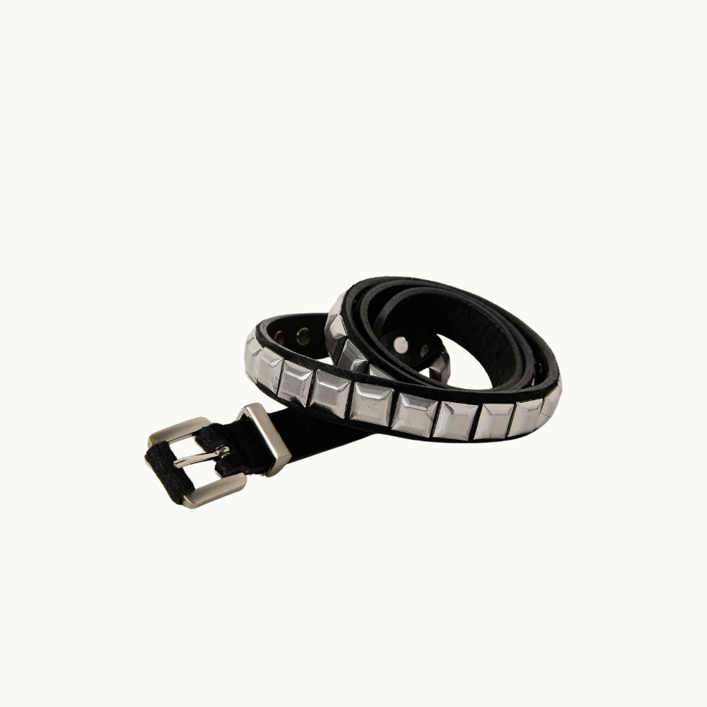 Cinto De Couro Maxi Spike