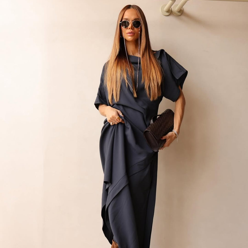 Vestido Crepe Lyon Navy