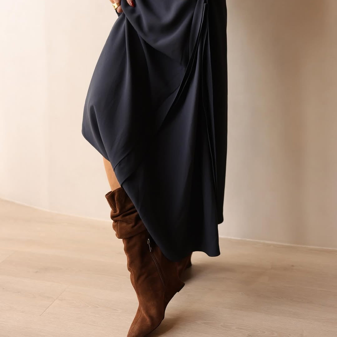 Vestido Crepe Lyon Navy