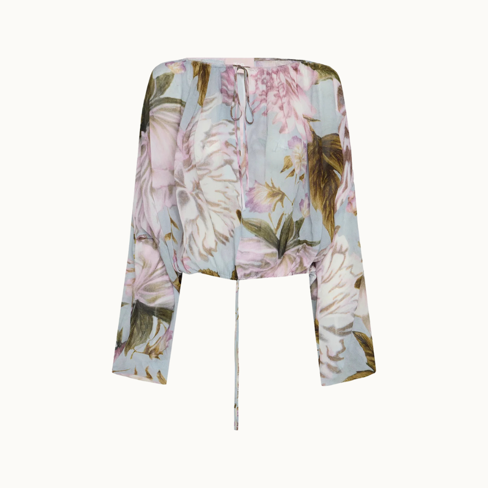 BATA AMPLA ML GEORGETE FLORAL