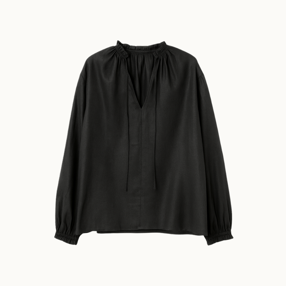 BATA DE LINHO MANGA LONGA