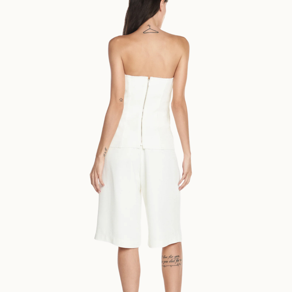 BERMUDA ALFAIATARIA A FIO CREPE HEAVY PATOU