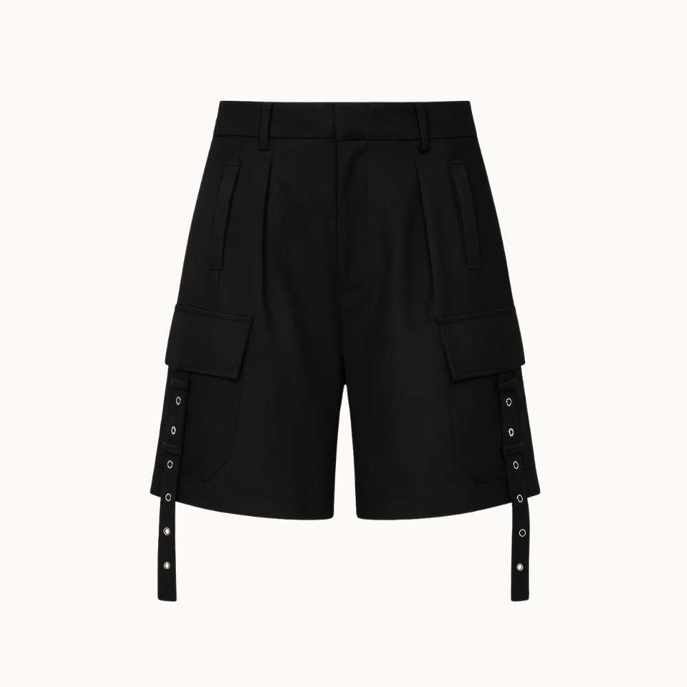 BERMUDA COM BOLSOS LINHO COM VISCOSE