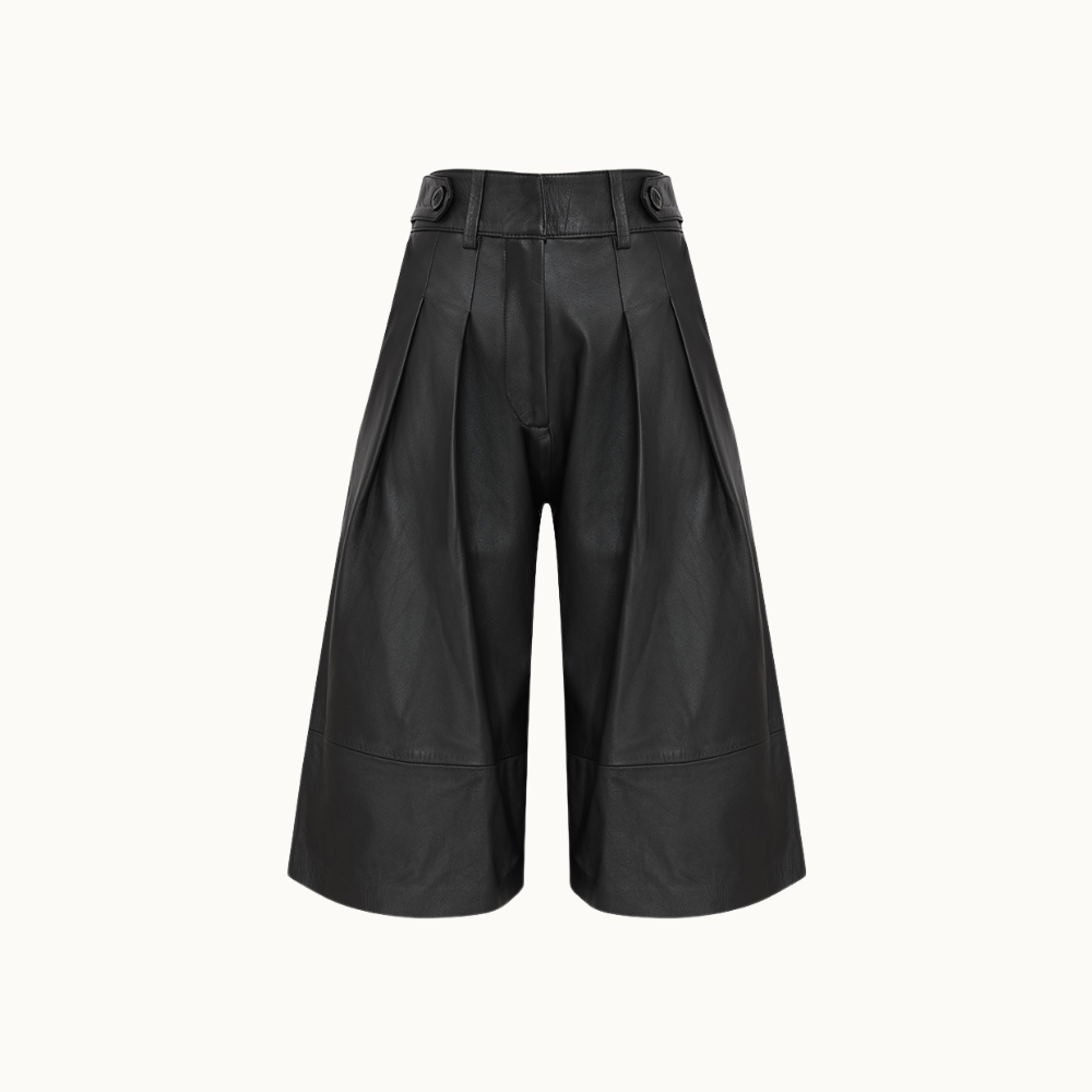 BERMUDA COURO JILIPA BLACK