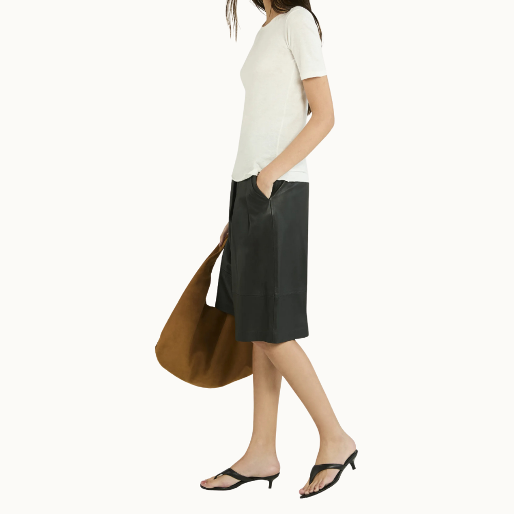 BERMUDA COURO JILIPA BLACK