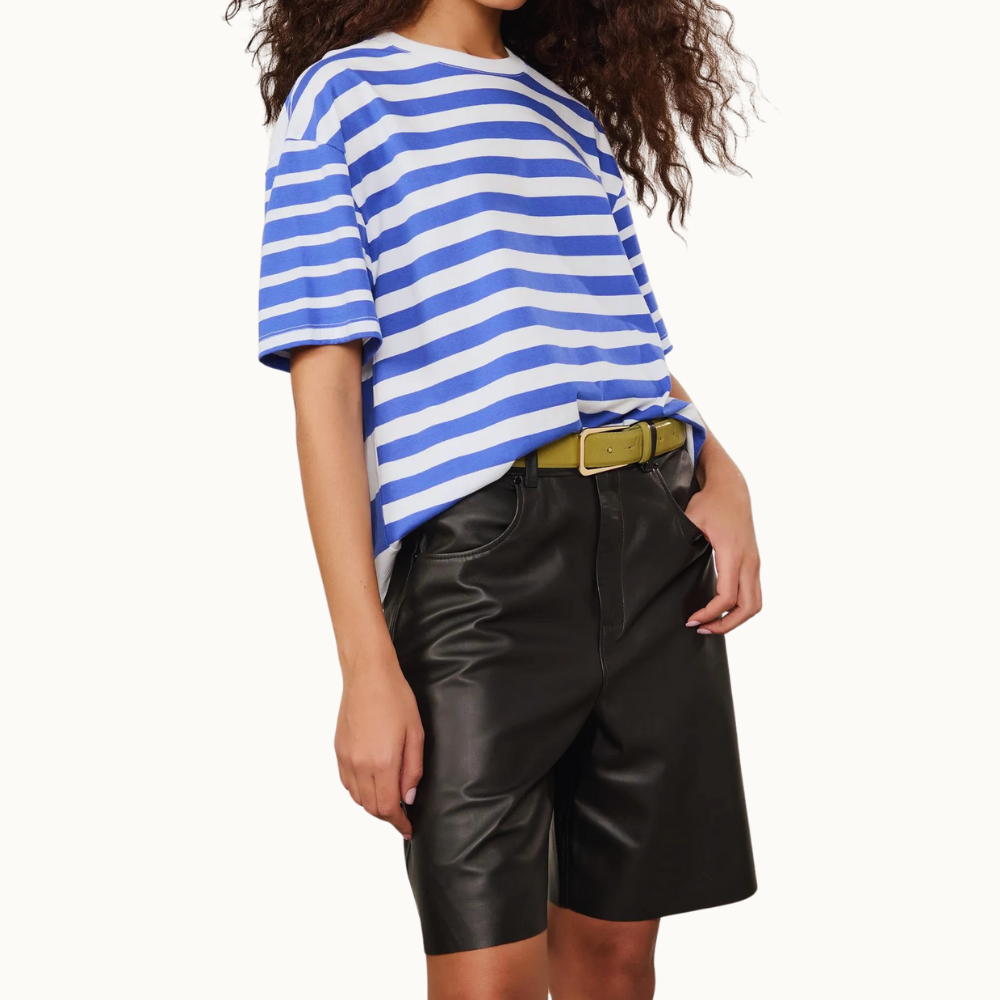 BERMUDA DE COURO CLASSICA