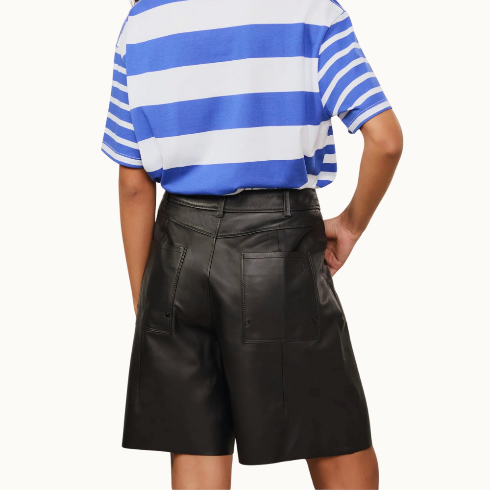 BERMUDA DE COURO CLASSICA