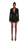 BLAZER ALFAIATARIA ACINTURADO CREPE HEAVY PATOU PRETO