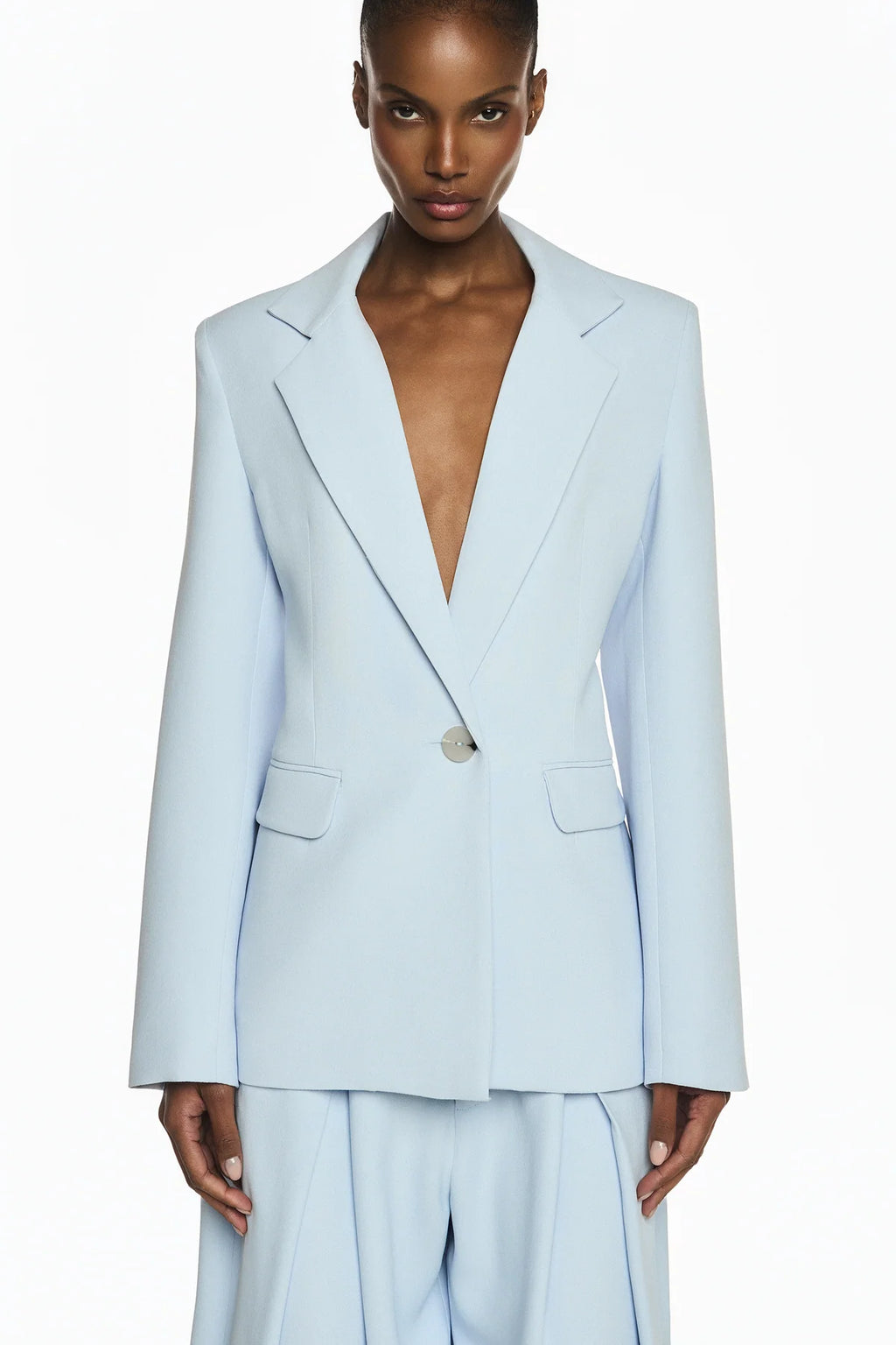 BLAZER ACINTURADO ALFAIATARIA CREPE HEAVY PATOU AZUL