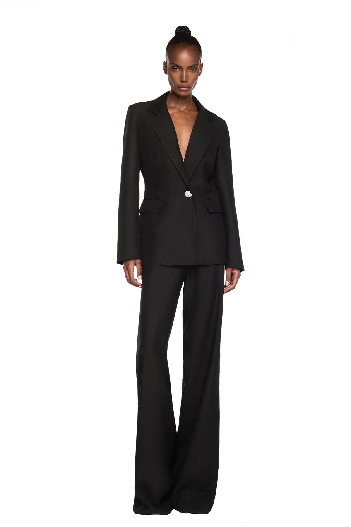 BLAZER ALFAIATARIA ACINTURADO CREPE HEAVY PATOU PRETO