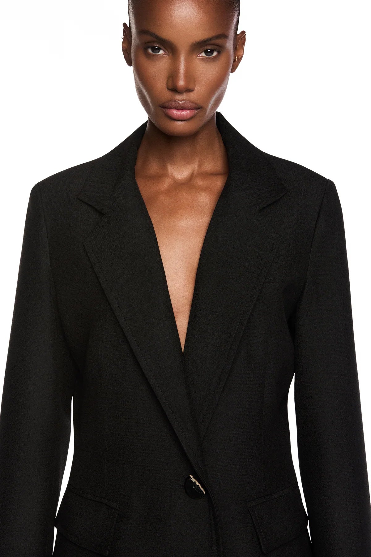 BLAZER ALFAIATARIA ACINTURADO CREPE HEAVY PATOU PRETO