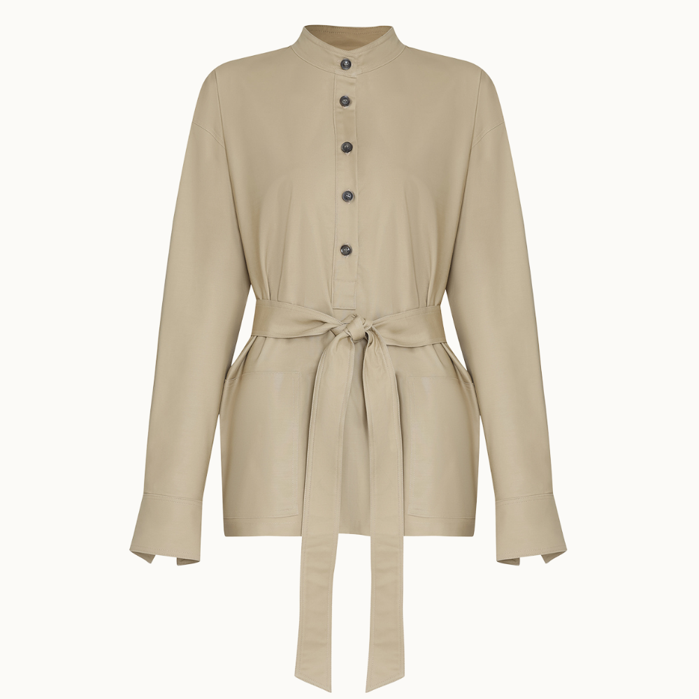 BLUSA ALFAIATARIA JOELMA ETOUPE