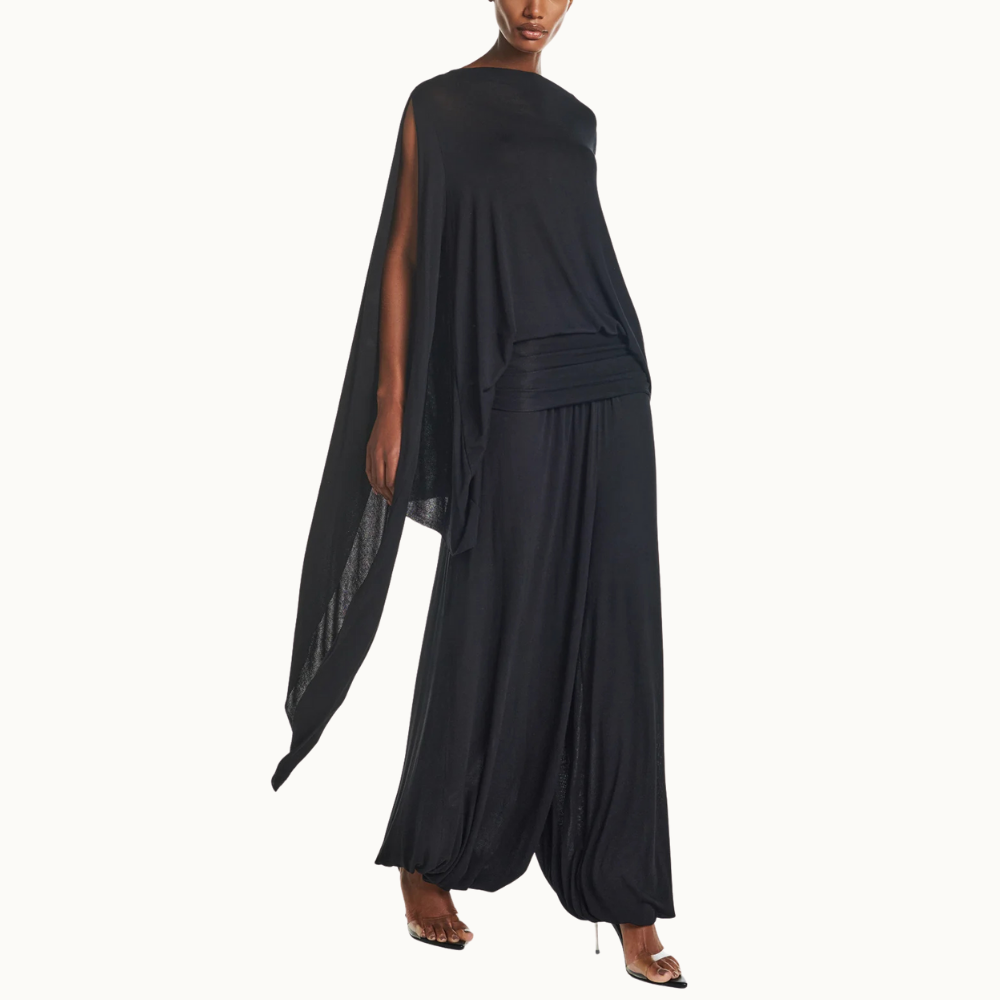 BLUSA AMPLA MANGA COM PONTA MALHA