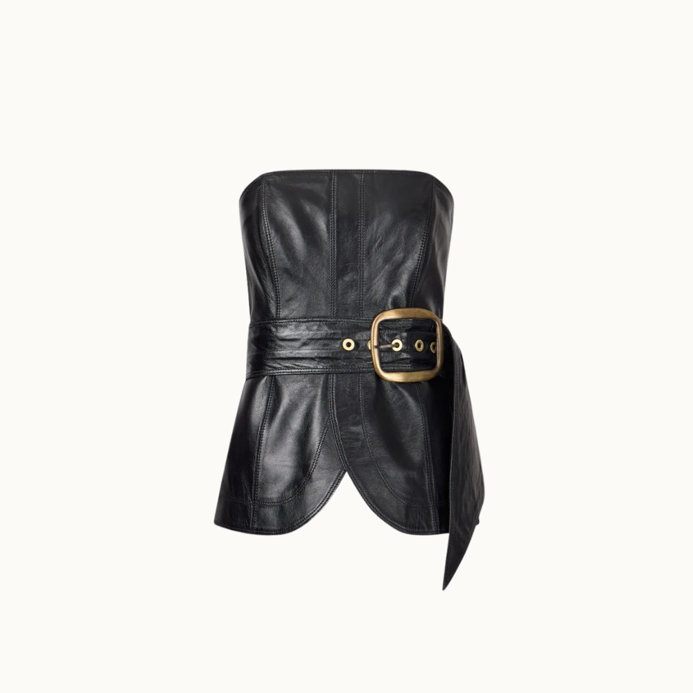 BLUSA COURO MORGANA